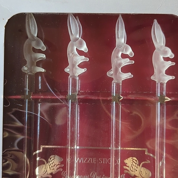 Vintage Donkey Mule Swizzle Sticks Set of 4 - Picture 2 of 5